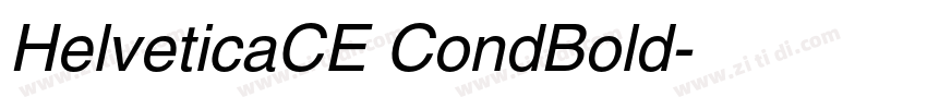 HelveticaCE CondBold字体转换